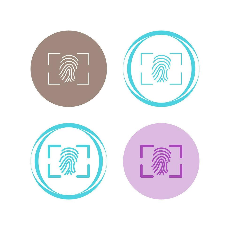 Fingerprint Vector Icon