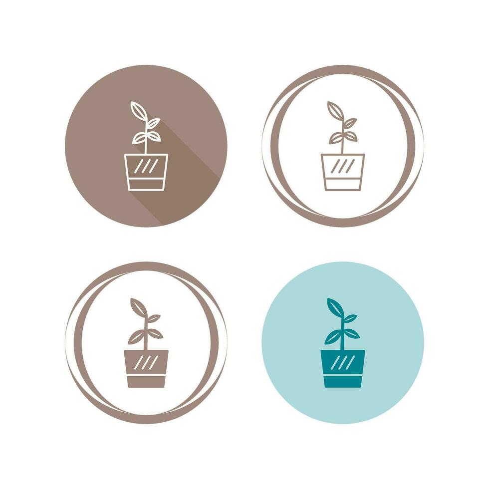 Flower Pot Vector Icon