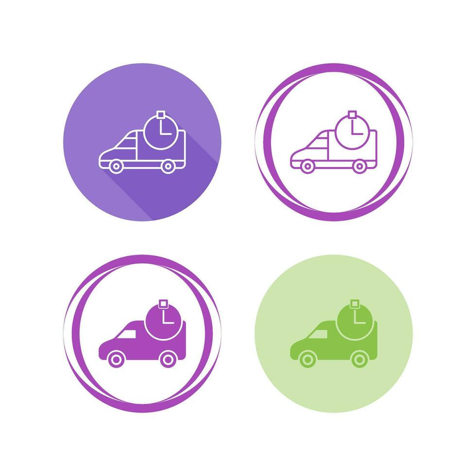 Time Based Delivery Vector Icon
