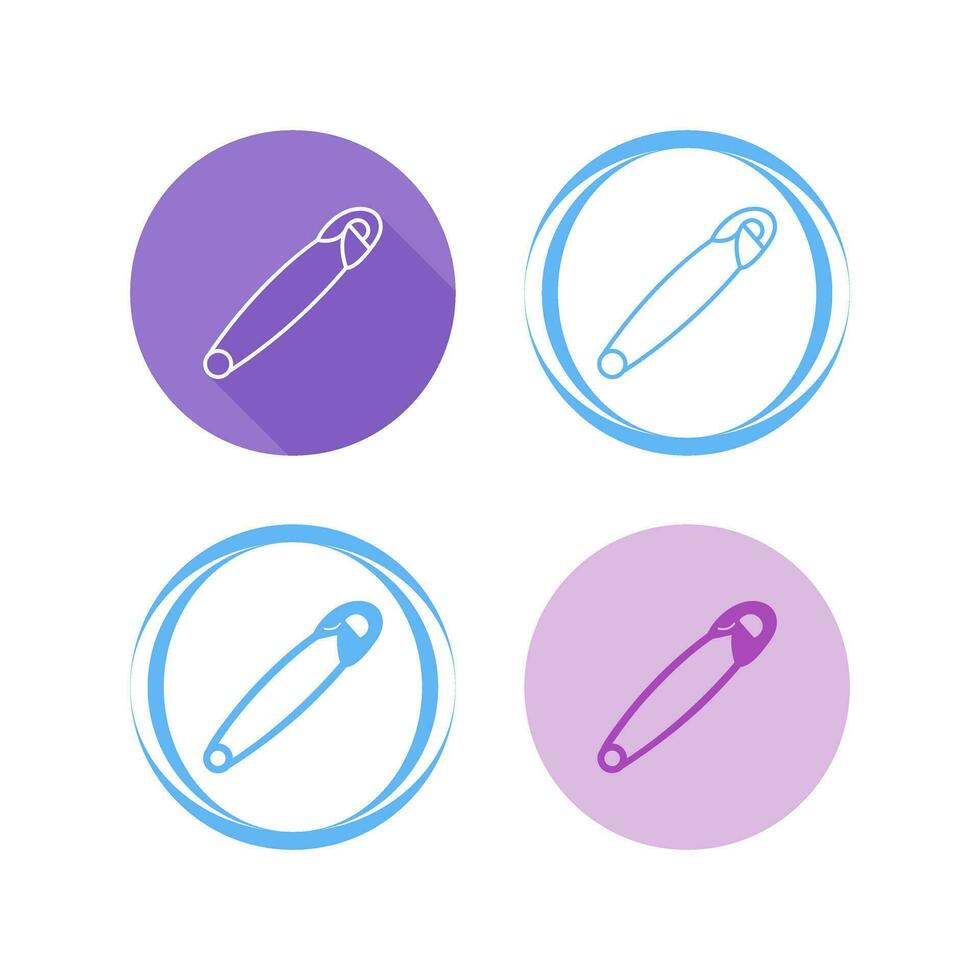 Safety Pin Vector Icon