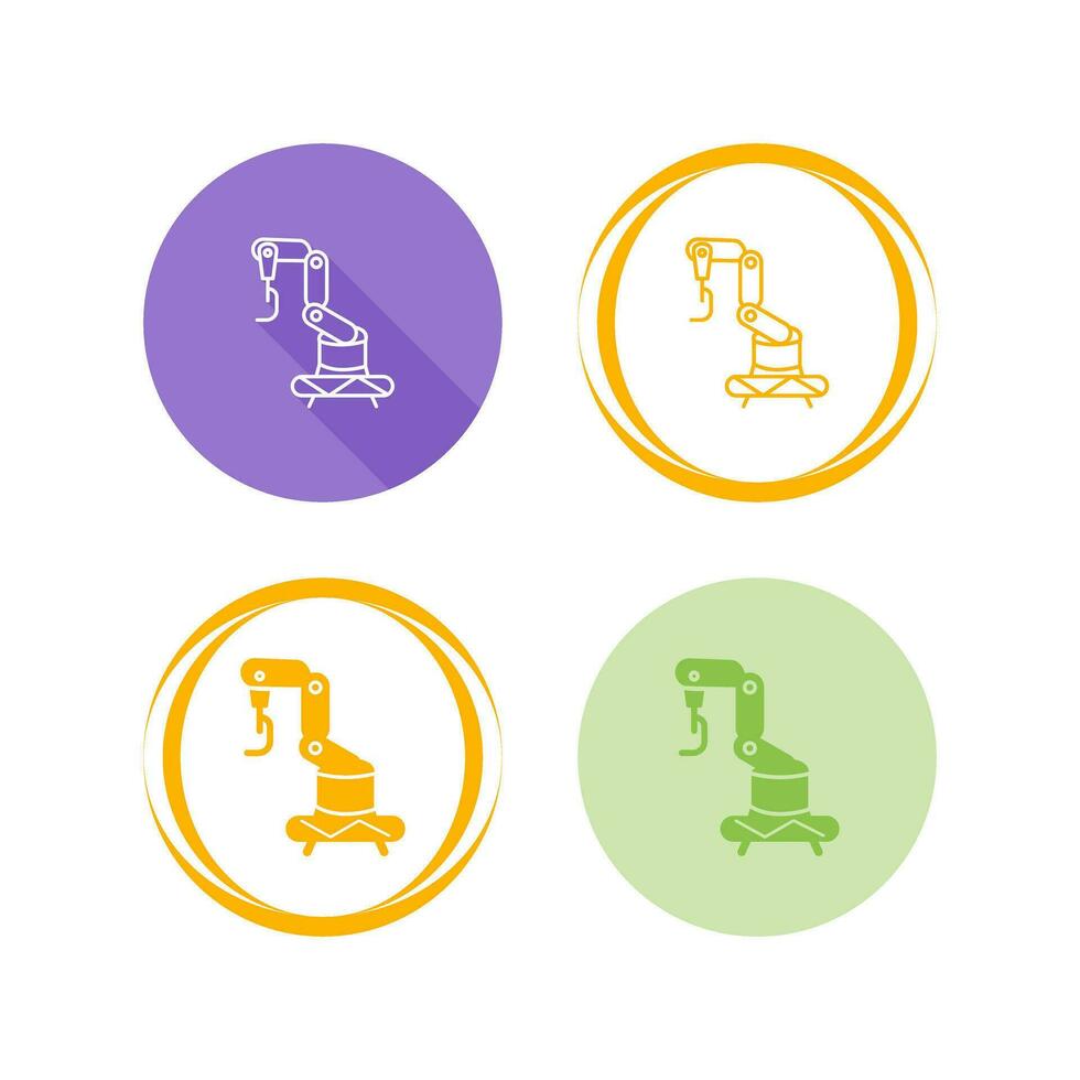 Industrial Robot Vector Icon
