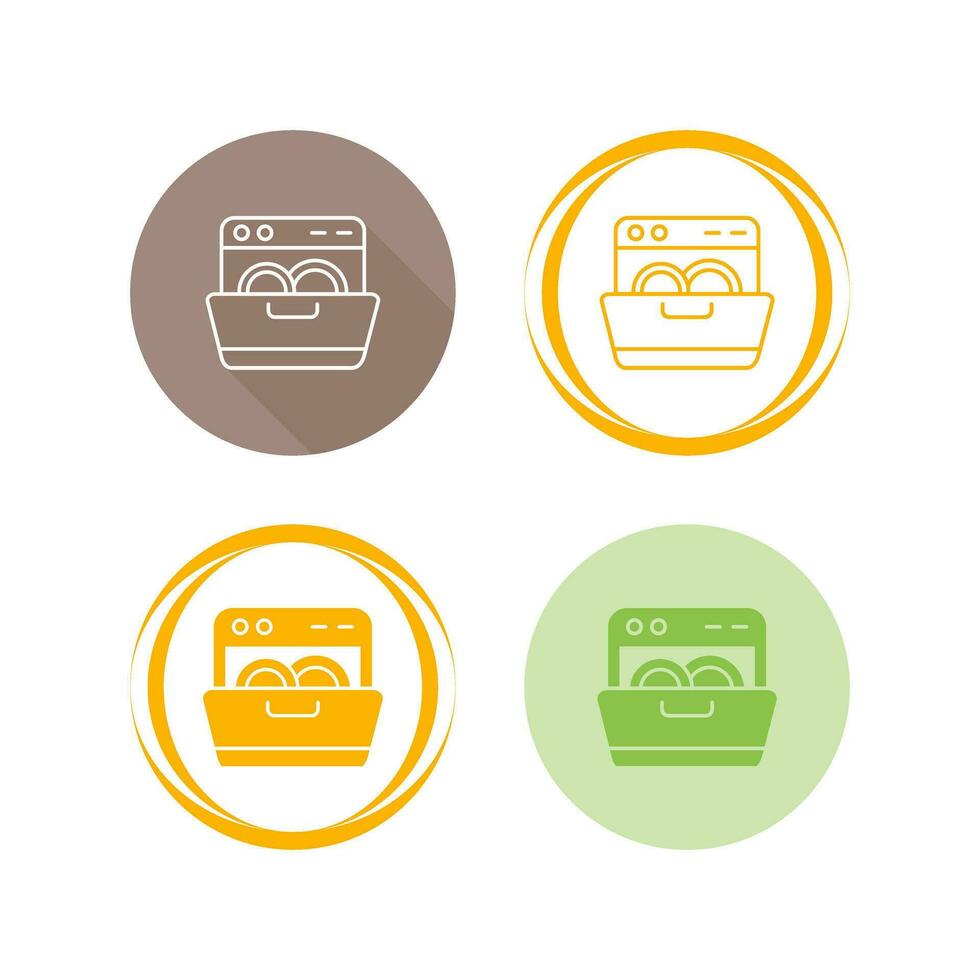 Dishwasher Vector Icon