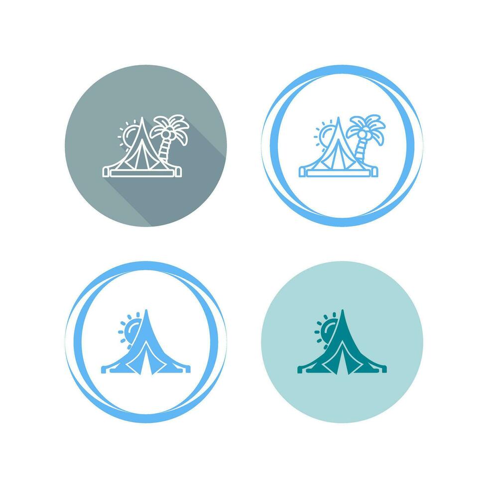 Tent Vector Icon