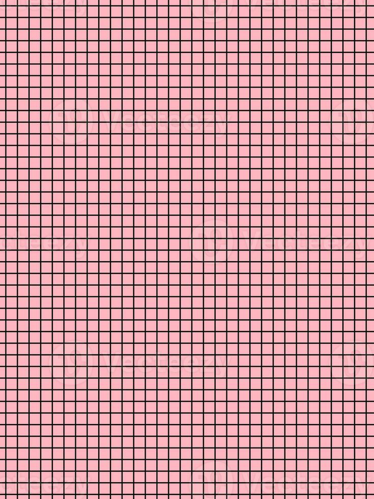 black color graph paper over pink background photo