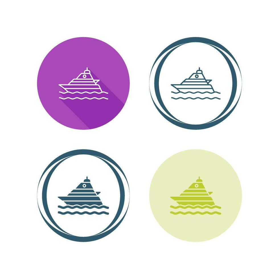 Yacht Vector Icon