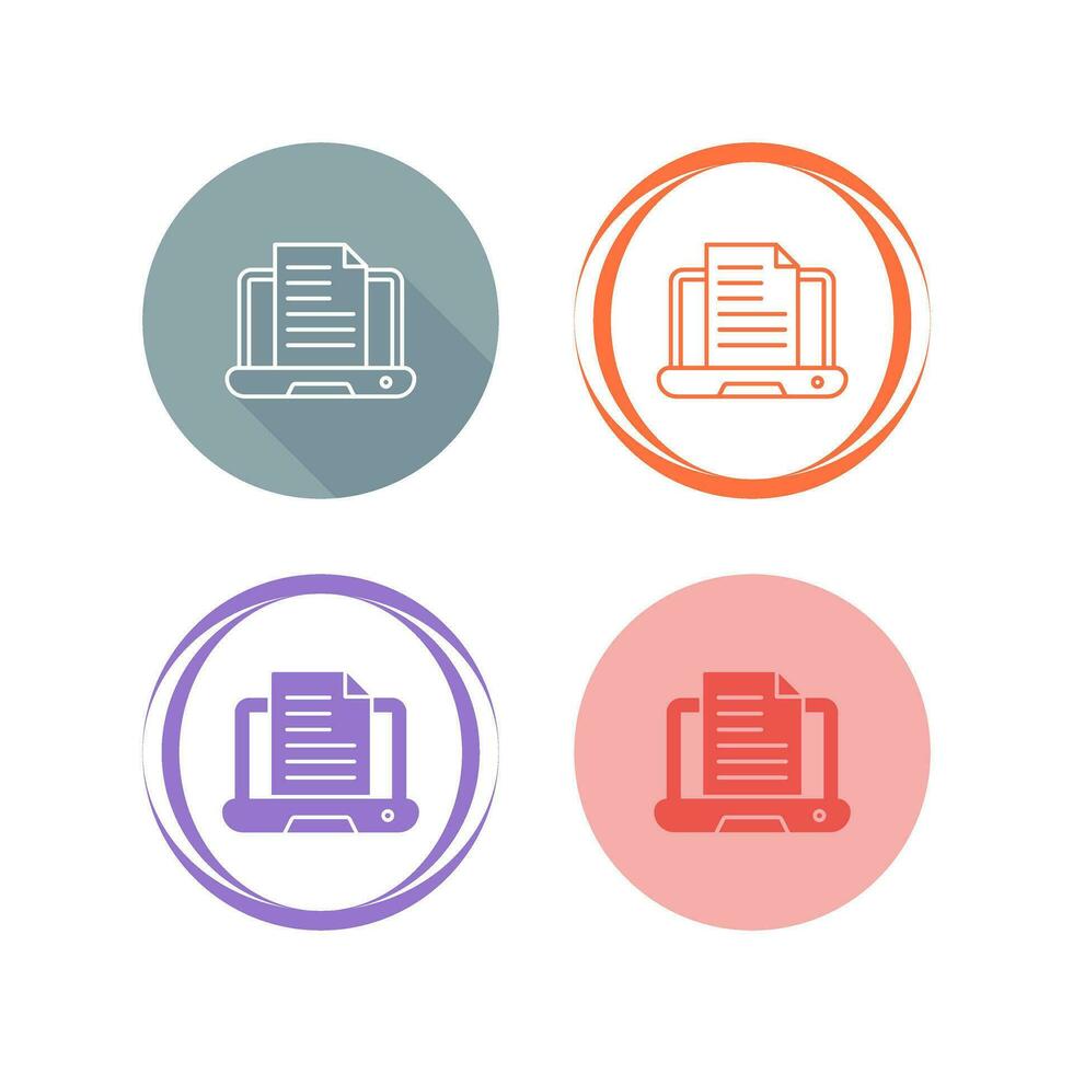 Content Writing Vector Icon