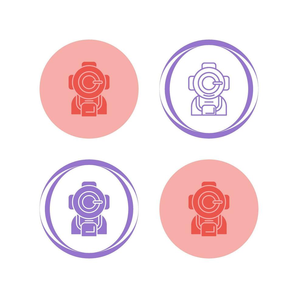 Diving Helmet Vector Icon