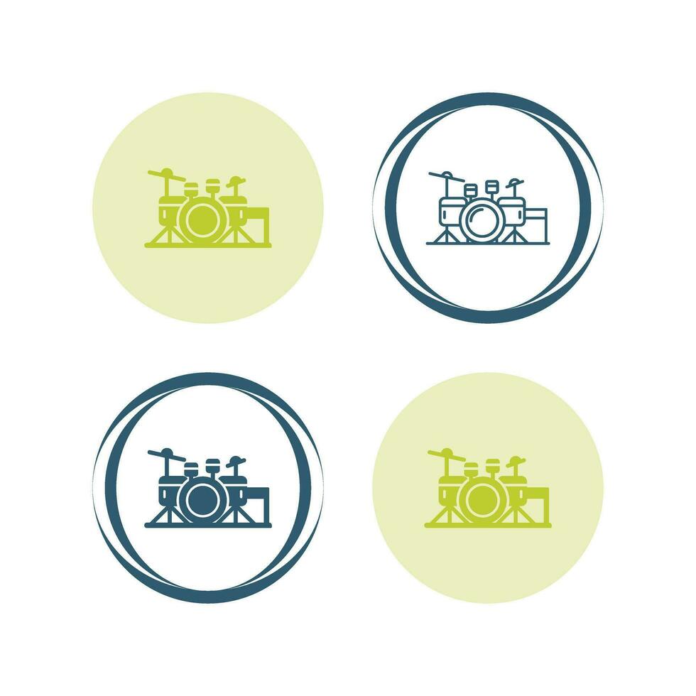 Drum Set Vector Icon