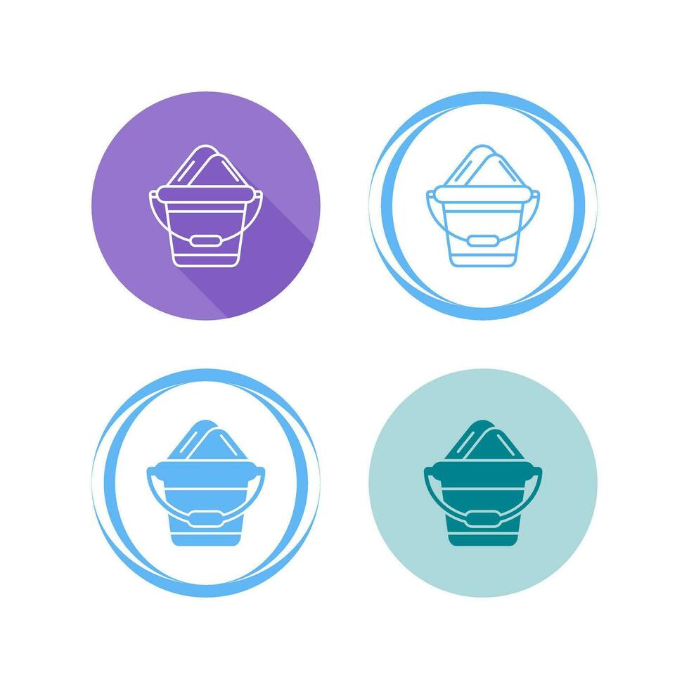 Sand Bucket Vector Icon