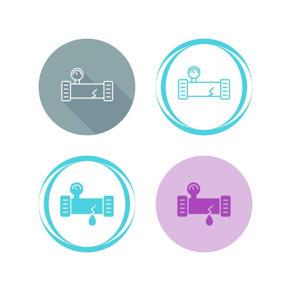 Broken Pipe Vector Icon