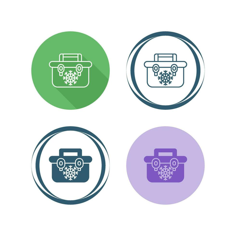 Portable Fridge Vector Icon