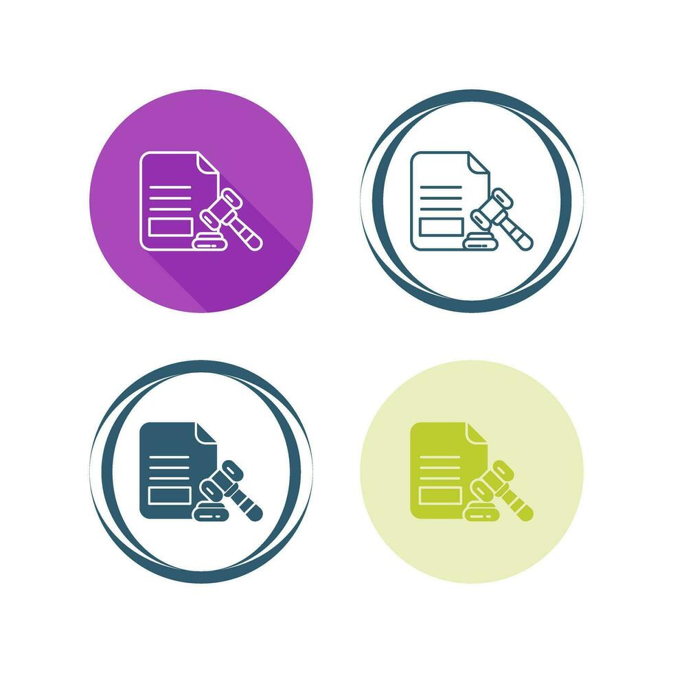 Legal Paper Vector Icon