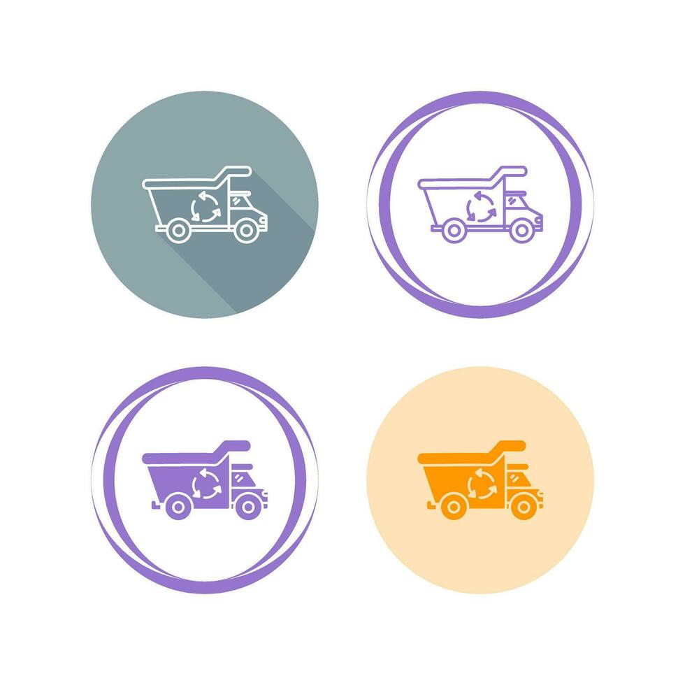 Recycling Truck Vector Icon