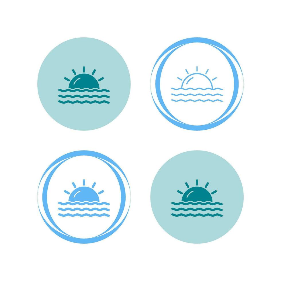 Sunset Vector Icon