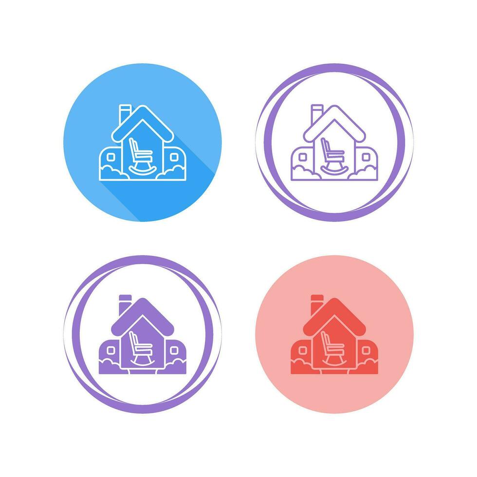 Retirement Home Vector Icon