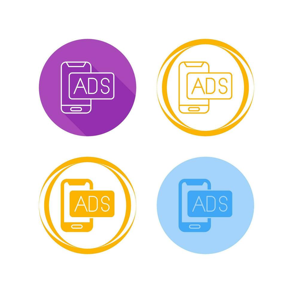 Mobile Advertising Vector Icon