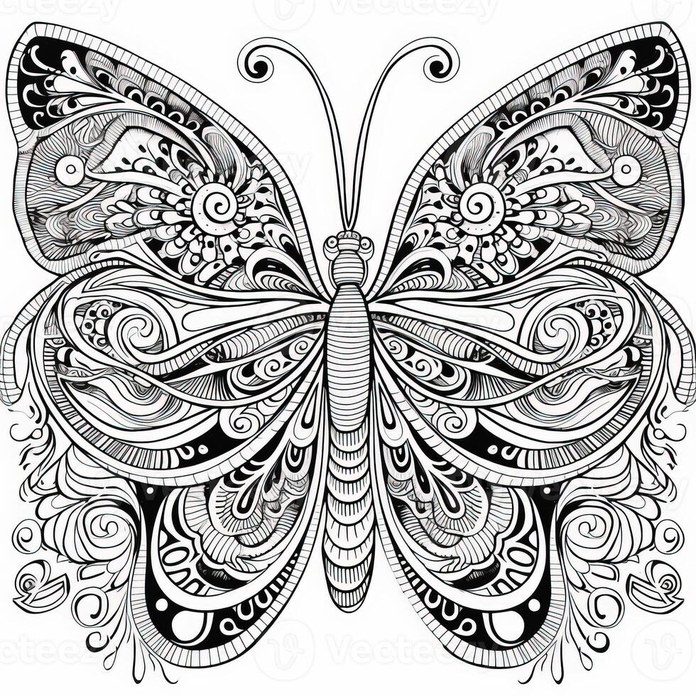 Adult Butterfly Coloring Pages - Adult Butterfly Coloring Pages Photo 