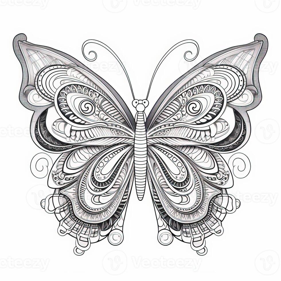 Adult Butterfly Coloring Pages - Adult Butterfly Coloring Pages Photo 