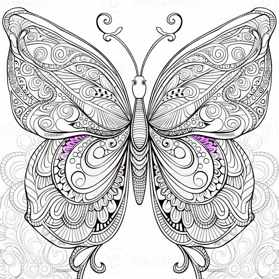 Adult Butterfly Coloring Pages - Adult Butterfly Coloring Pages Photo 