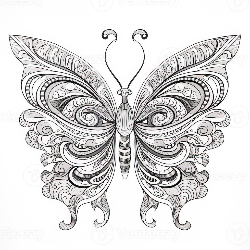 Adult Butterfly Coloring Pages - Adult Butterfly Coloring Pages Photo 