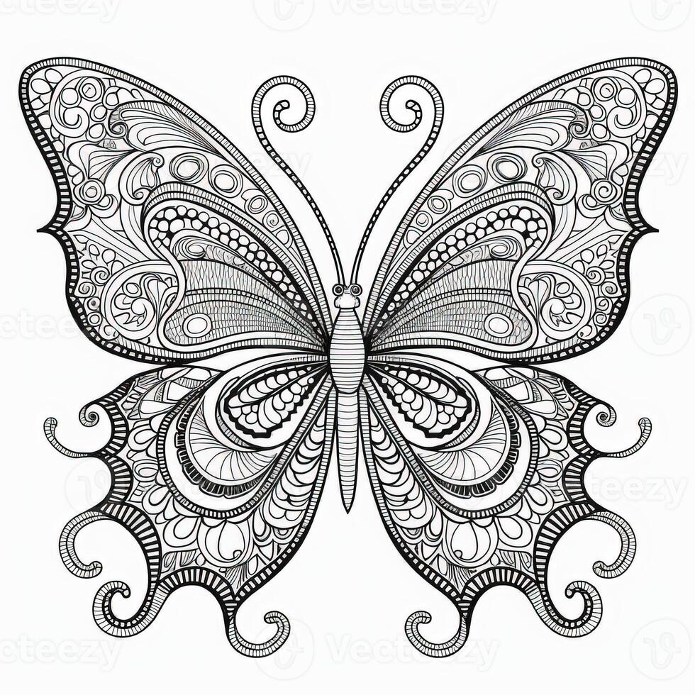 Adult Butterfly Coloring Pages - Adult Butterfly Coloring Pages Photo 