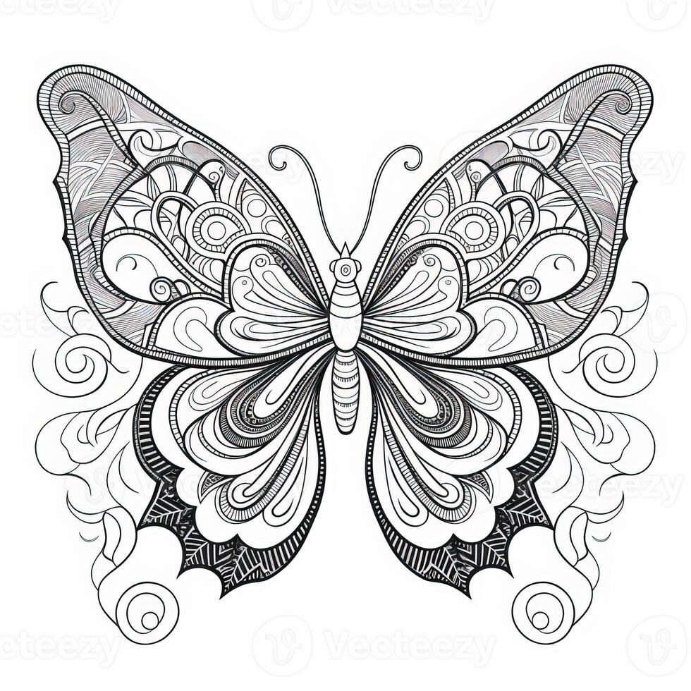 Adult Butterfly Coloring Pages - Adult Butterfly Coloring Pages Photo 