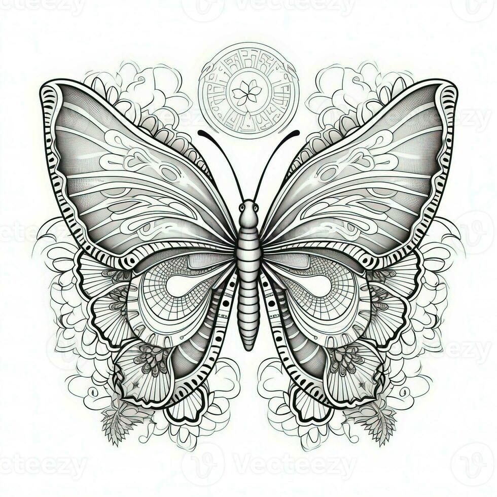 Adult Butterfly Coloring Pages - Adult Butterfly Coloring Pages Photo 