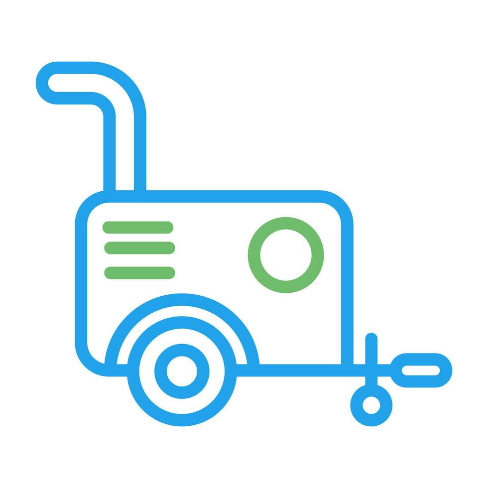 Portable air compressor Vector Icon