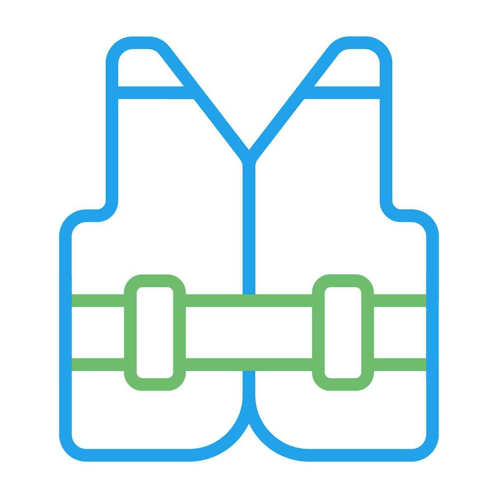 Reflective vest Vector Icon