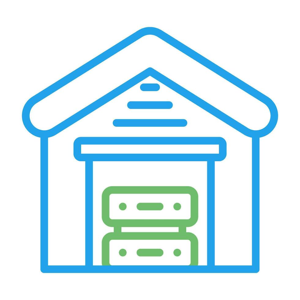 Data Warehouse Vector Icon