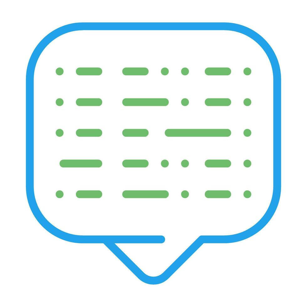 Morse Code Vector Icon