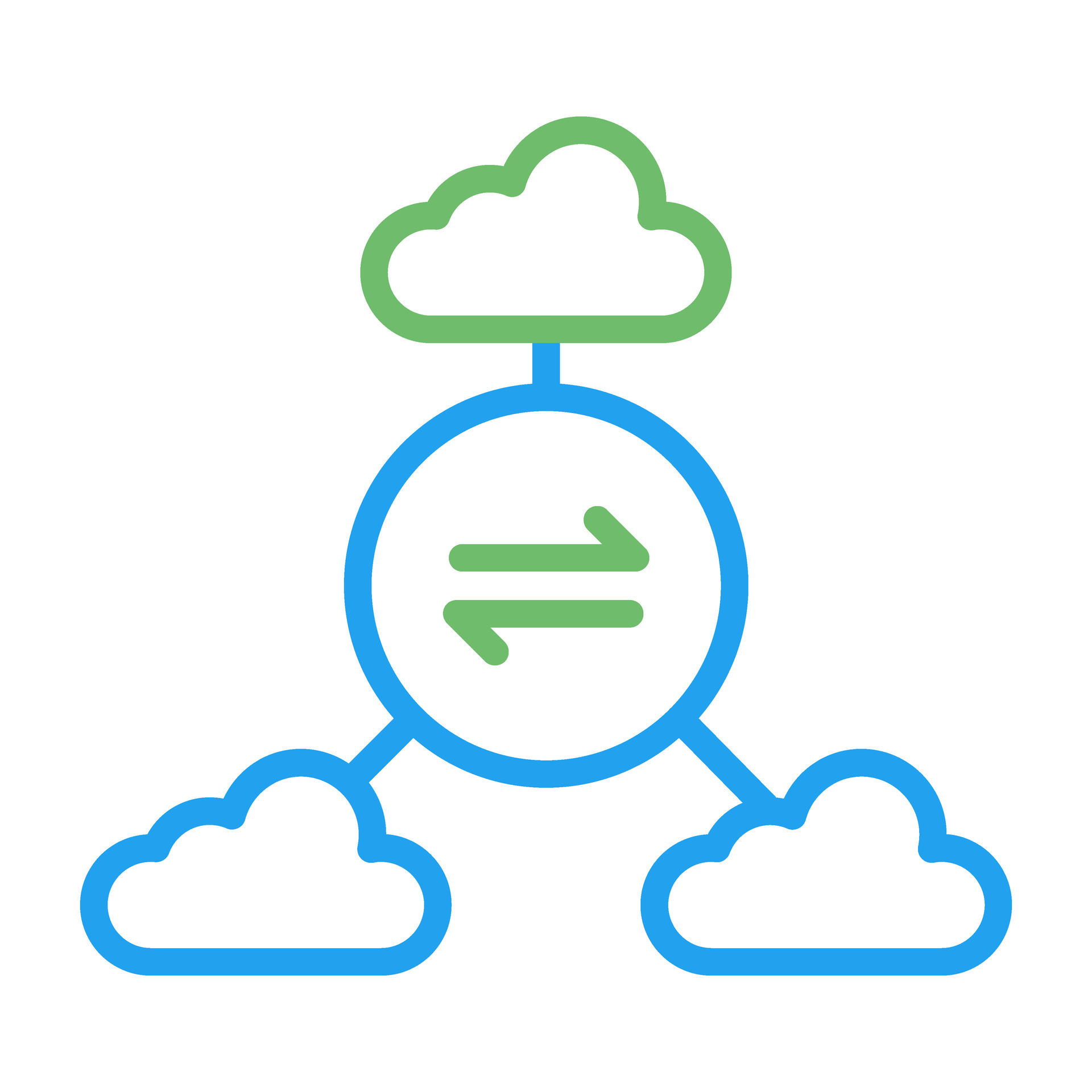 Multi-Cloud Vector Icon 26665916 Vector Art at Vecteezy
