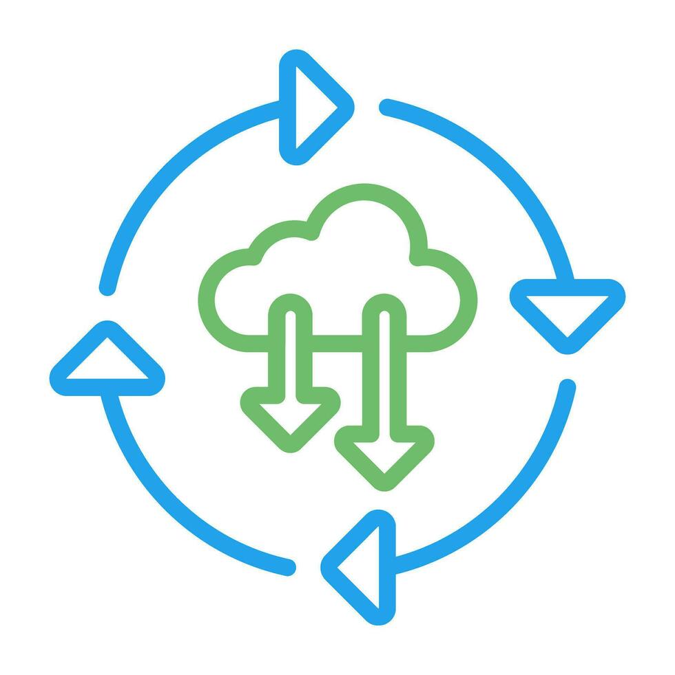 Continuous Deployment Vector Icon