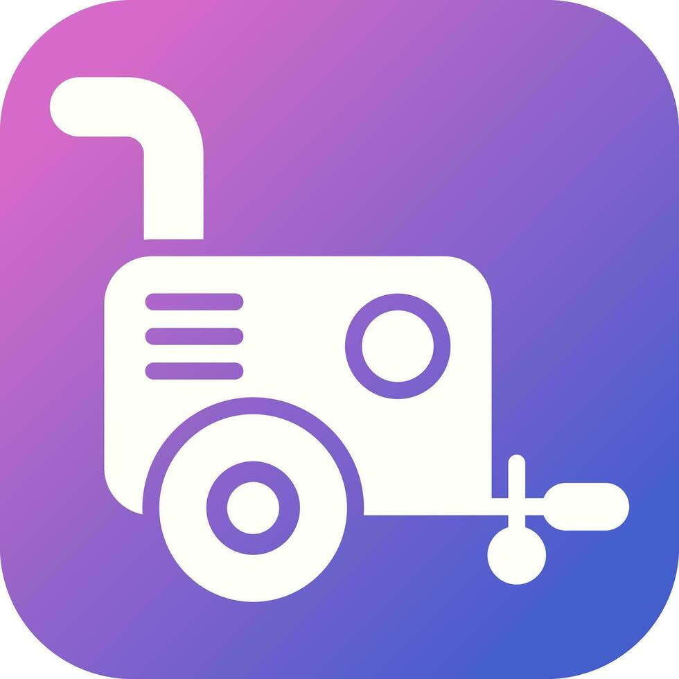 Portable air compressor Vector Icon