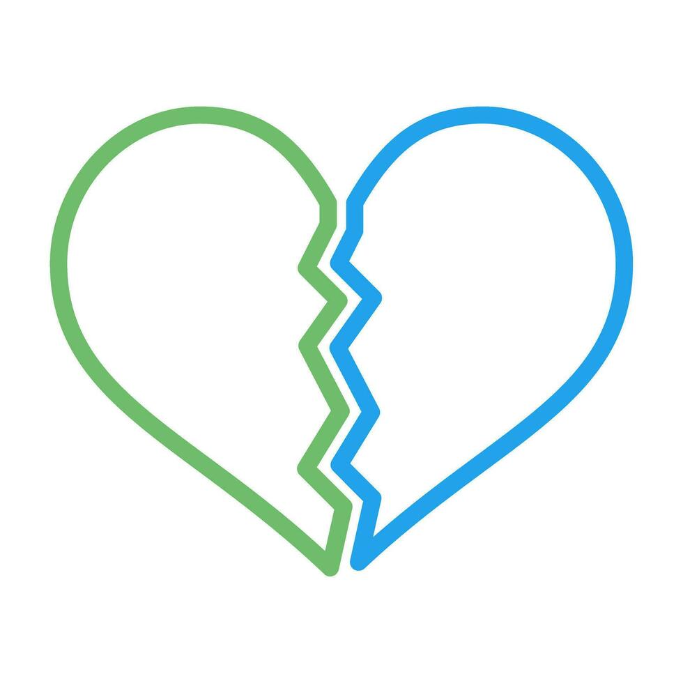 Broken Heart Vector Icon