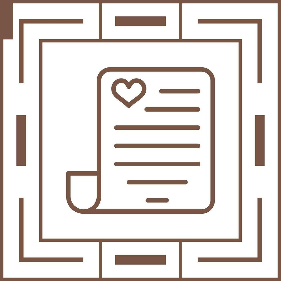 Love poem Vector Icon