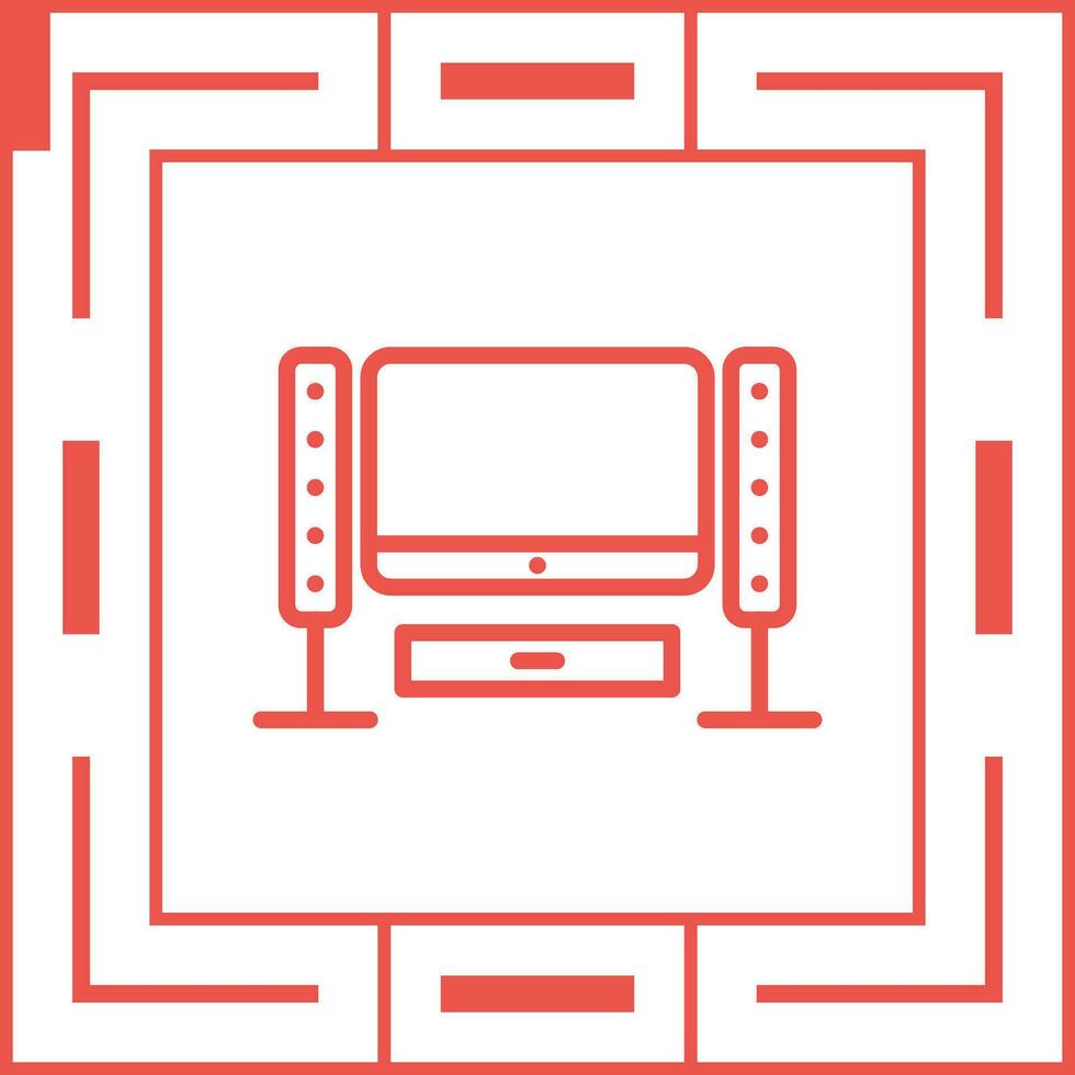 Home Theater System Vector Icon