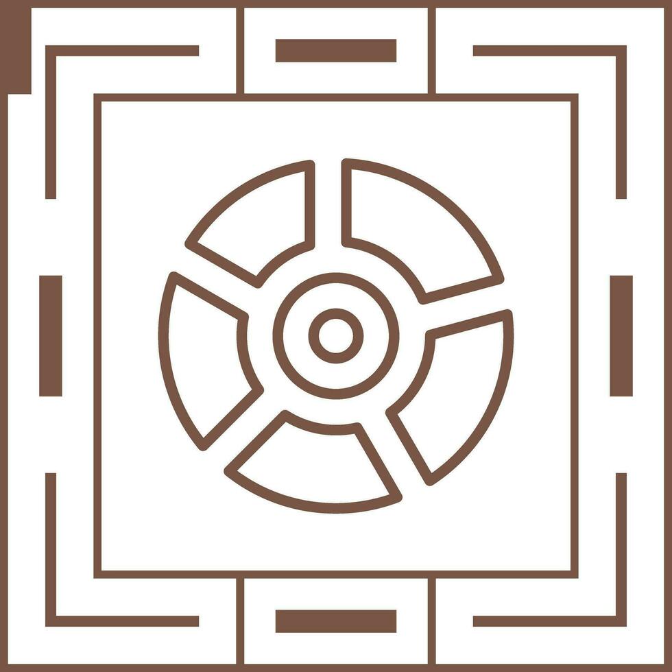 icono de vector de gráfico circular