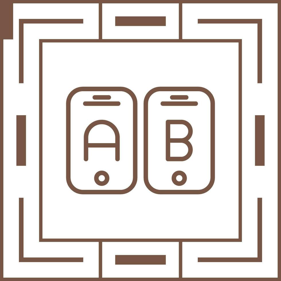 A B Testing Vector Icon