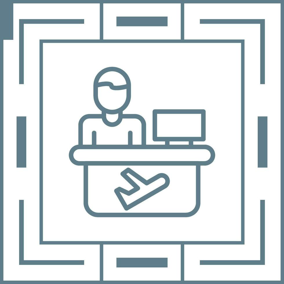 Travel Agent Vector Icon