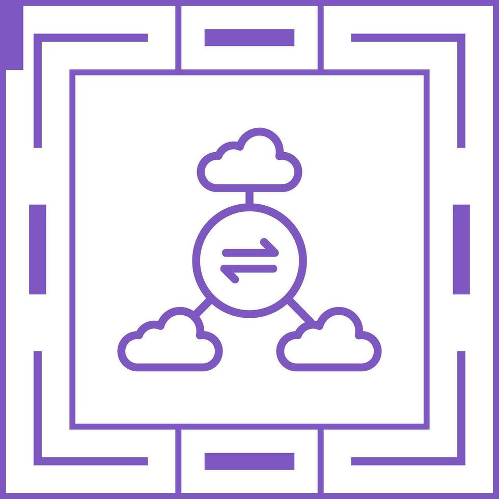 Multi-Cloud Vector Icon