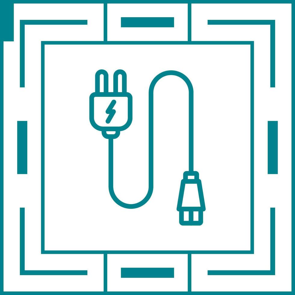 Monitor Cable Vector Icon