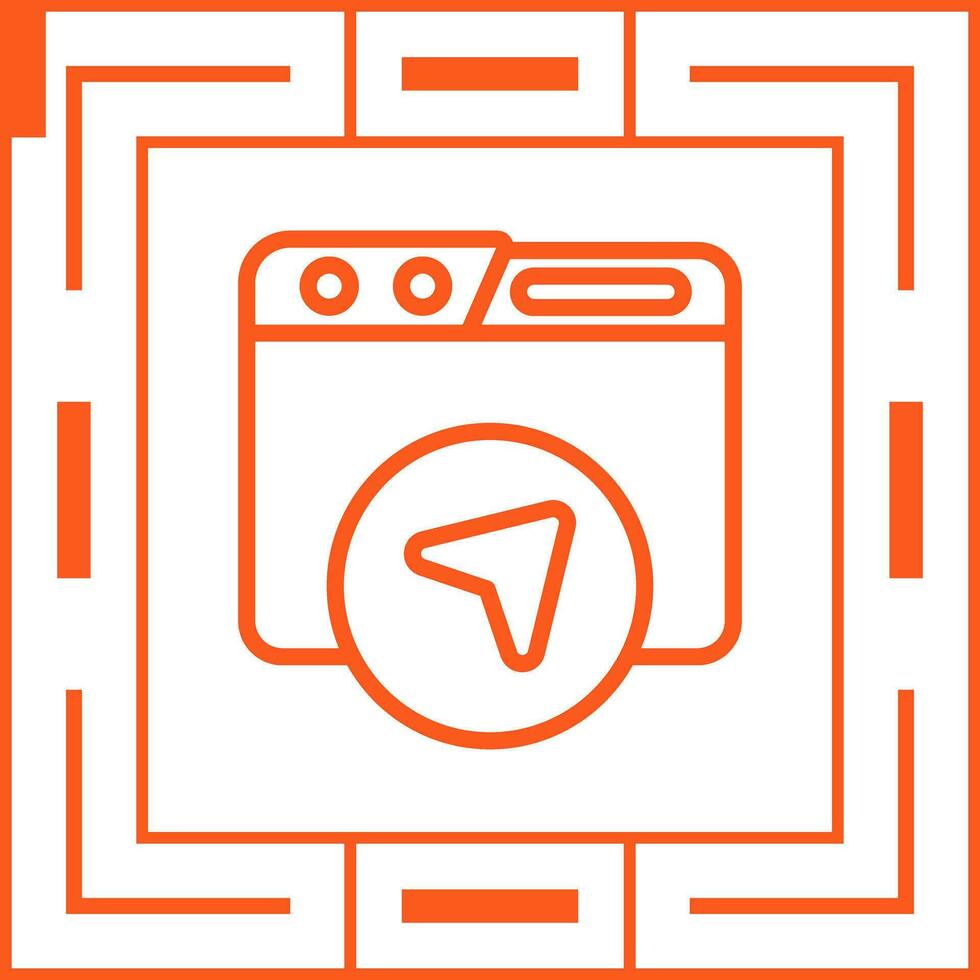 Website Navigation Vector Icon