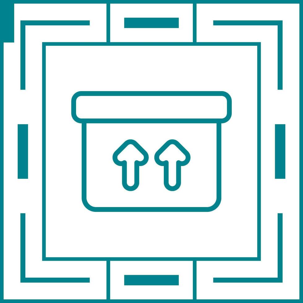 Box Up Vector Icon