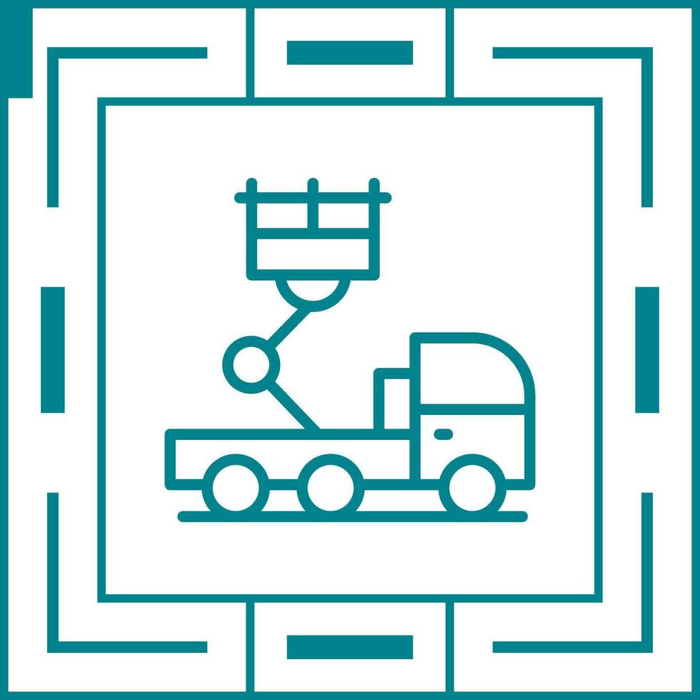 Ladder Truck Vector Icon