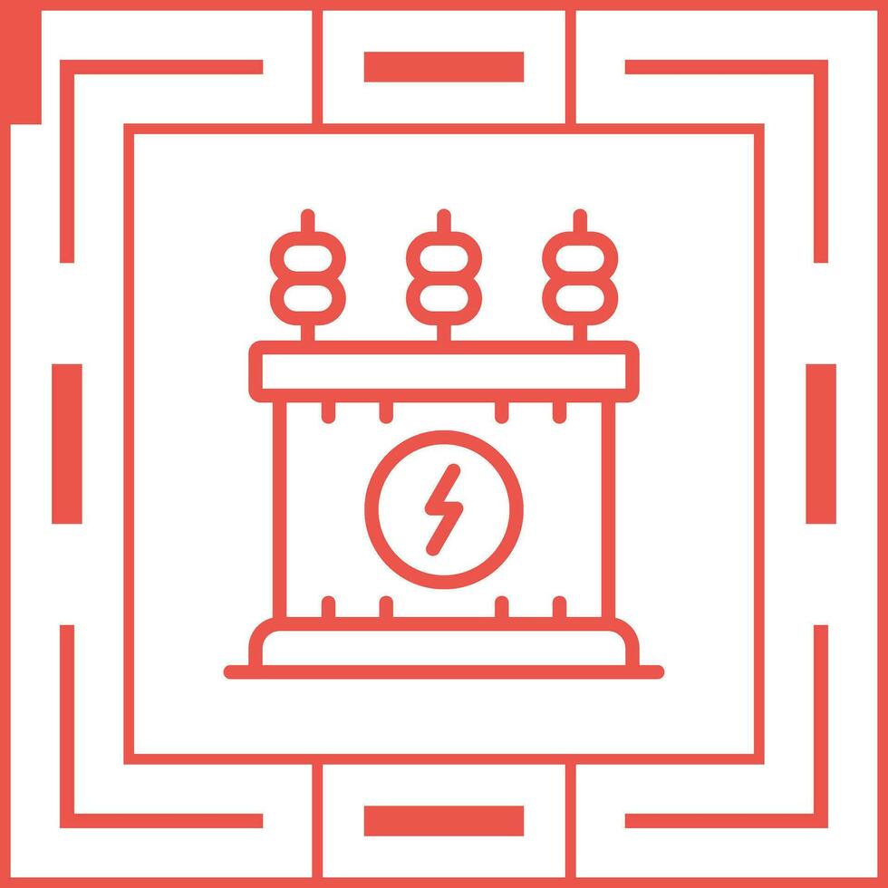 Power Transformer Vector Icon