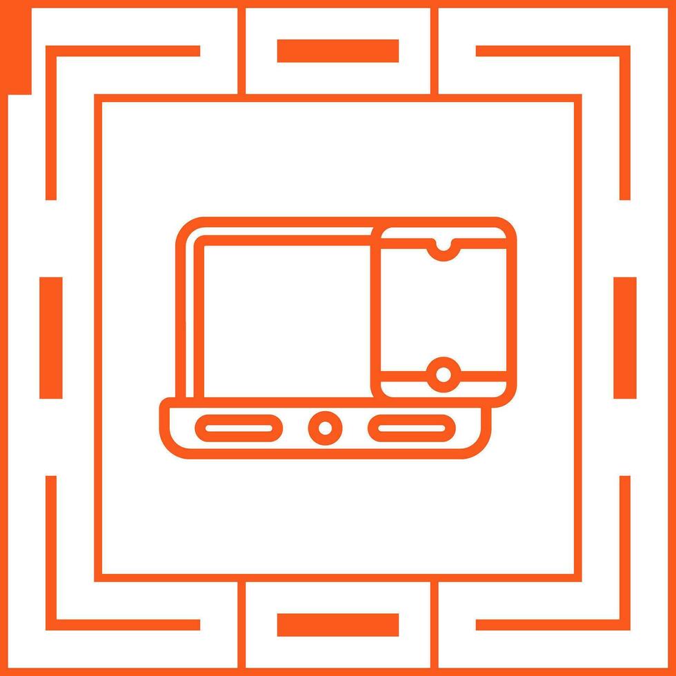 Smartphone with laptop Vector Icon