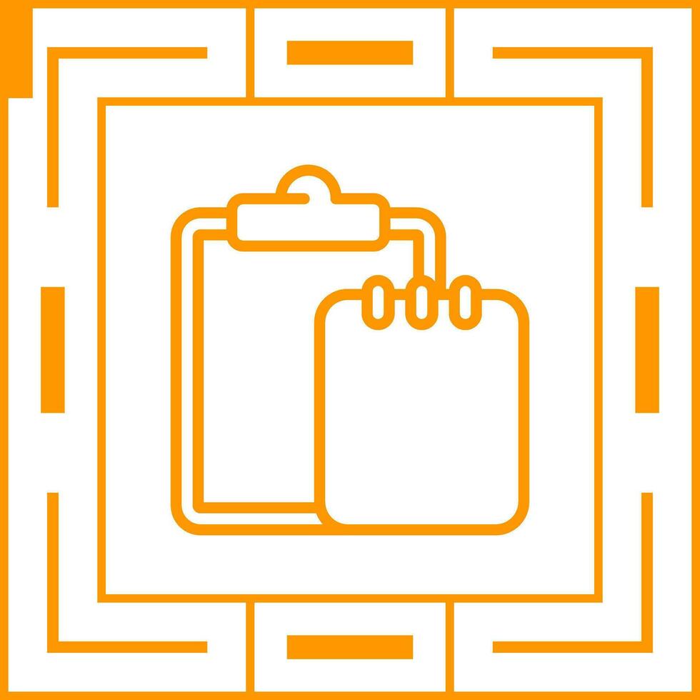 Task list with writing pad Vector Icon
