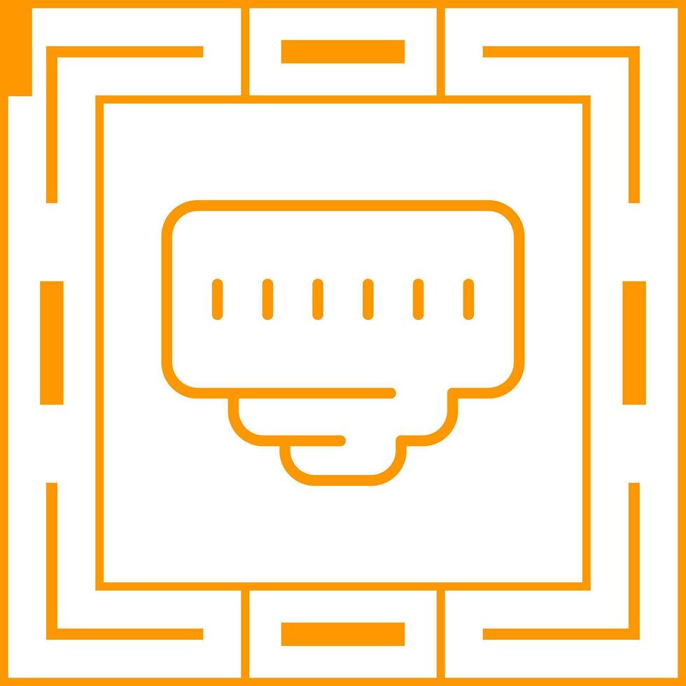 Ethernet Port Vector Icon