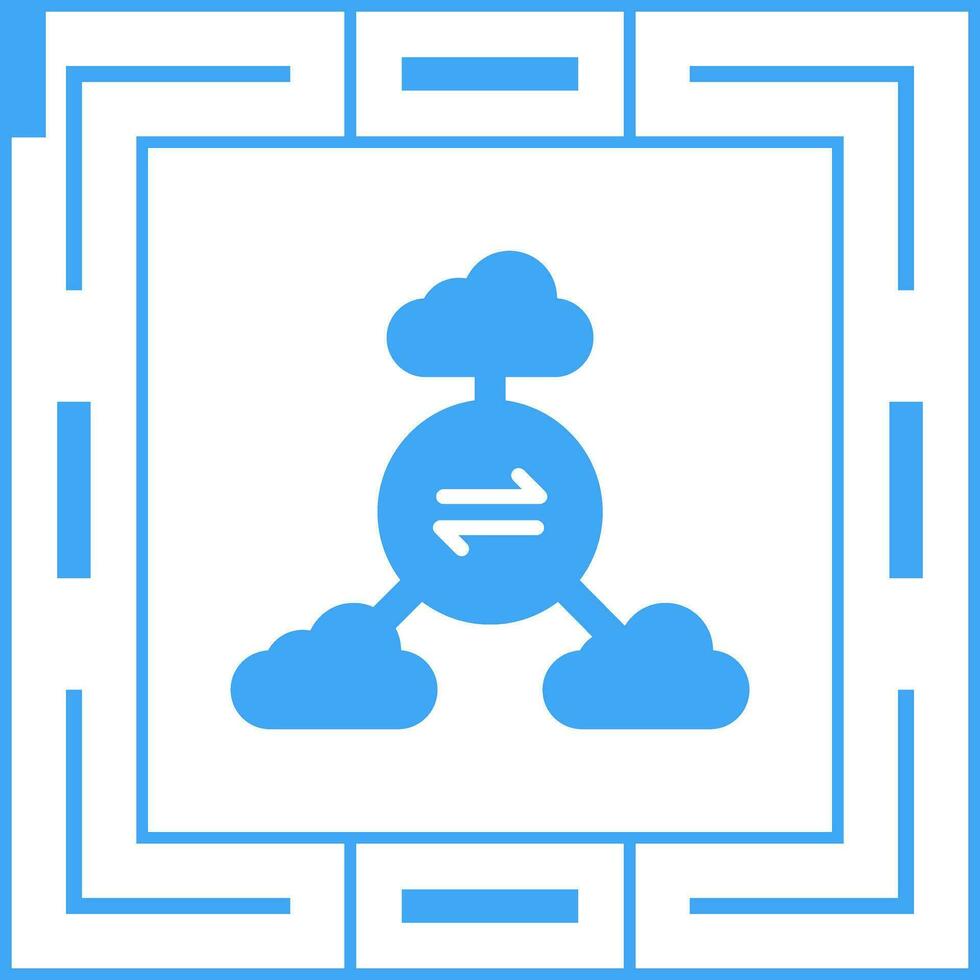 Multi-Cloud Vector Icon